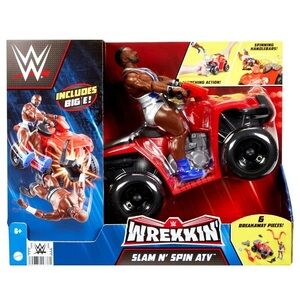WWE Slam 'N Spin ATV Wrekkin Breakaway ATV with Mattel WWE Big E Action Figure